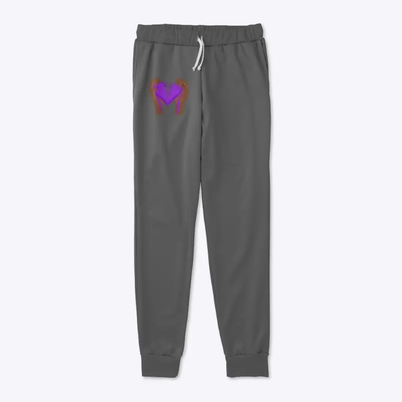 All-Over Purple Print Joggers