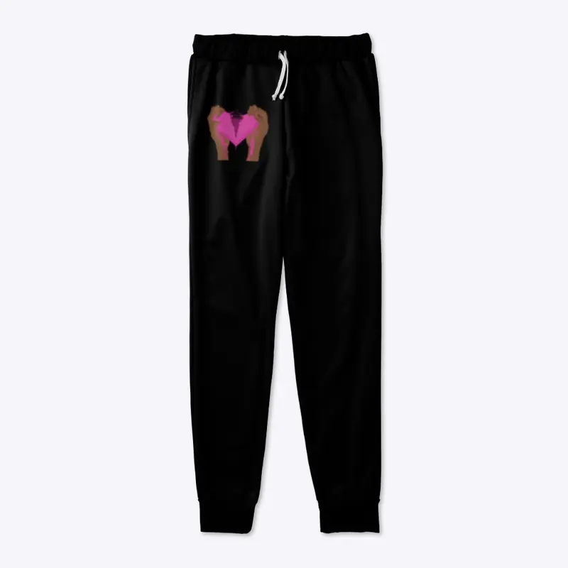 All-Over Pink Print Joggers