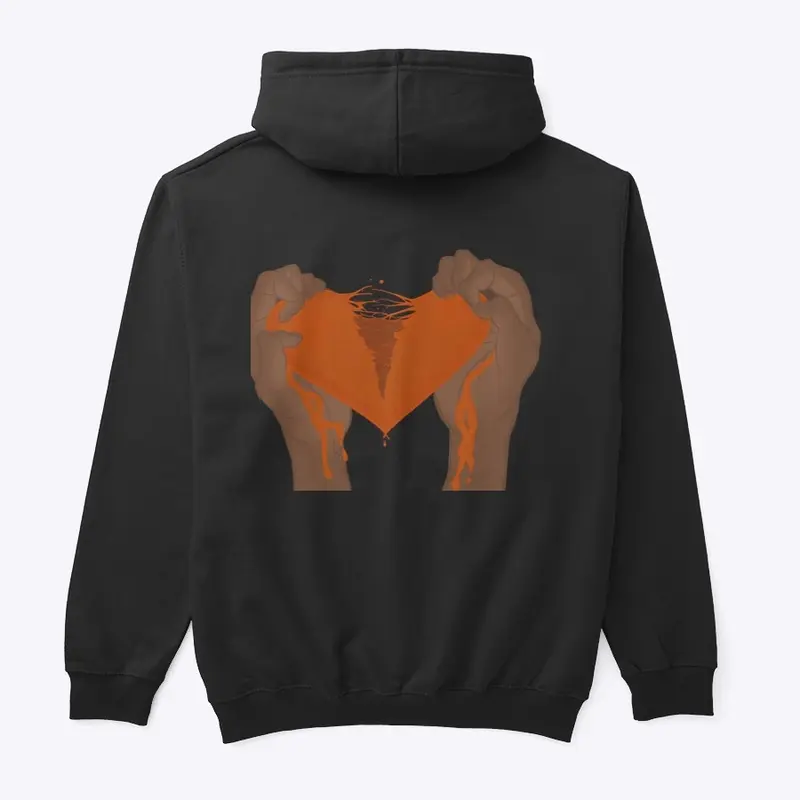 Unisex Classic Orange Pullover Hoodie