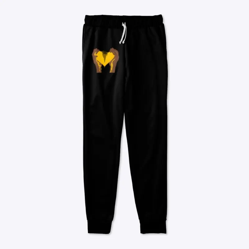 All-Over Yellow Print Joggers