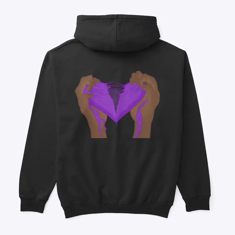 Unisex Classic Purple Pullover Hoodie